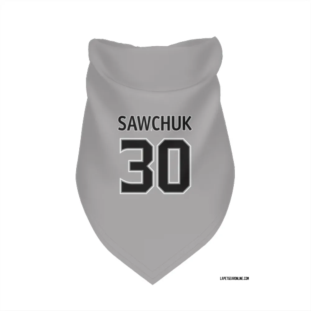 Los Angeles Kings Terry Sawchuk Gray Pet Bandana for Dog & Cat