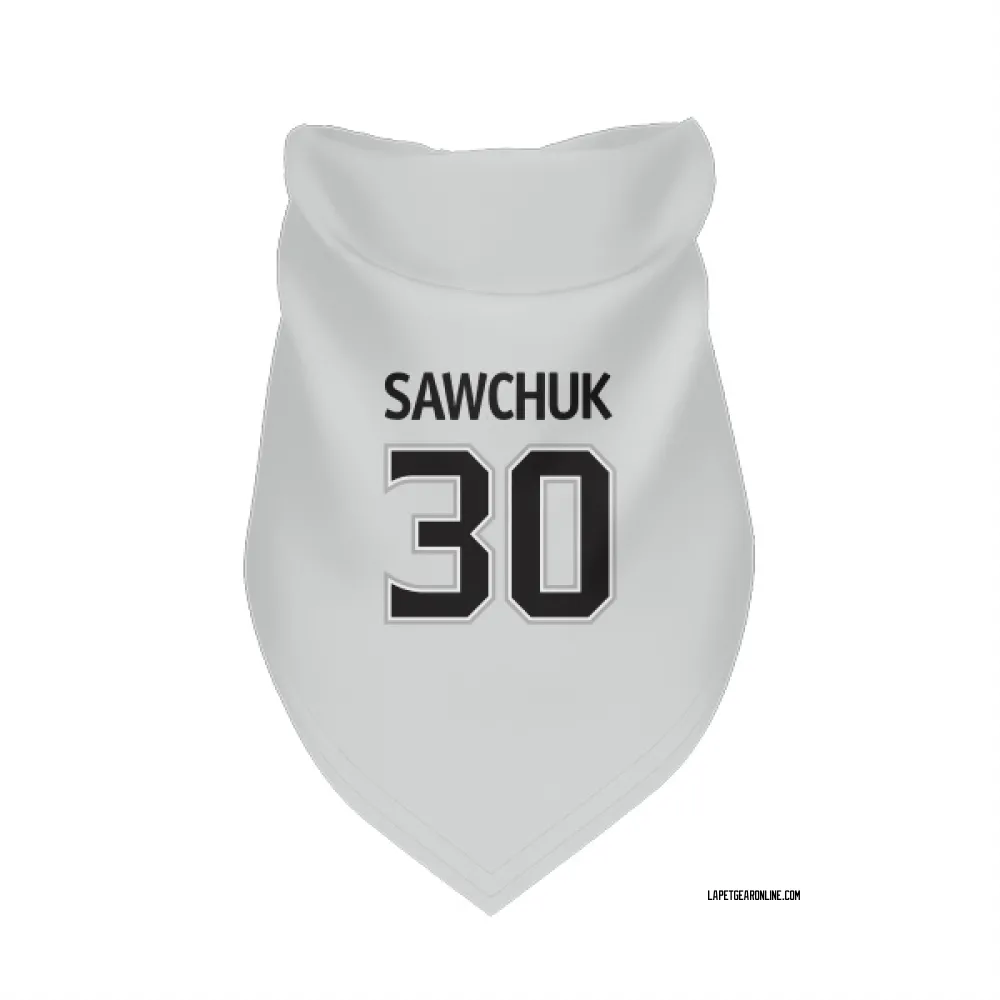 Los Angeles Kings Terry Sawchuk White Pet Bandana for Dog & Cat