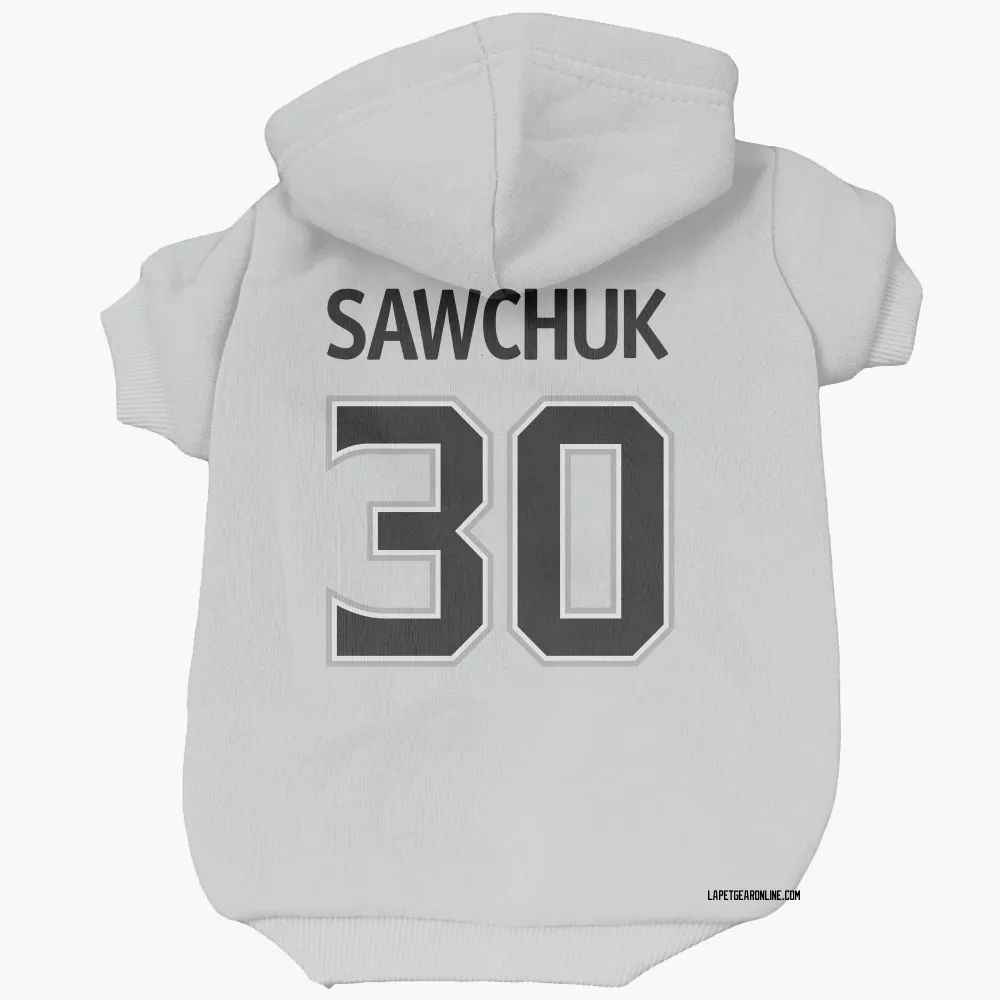 Los Angeles Kings Terry Sawchuk White Pet Hoodie for Dog & Cat