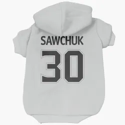 Los Angeles Kings Terry Sawchuk White Pet Hoodie for Dog & Cat