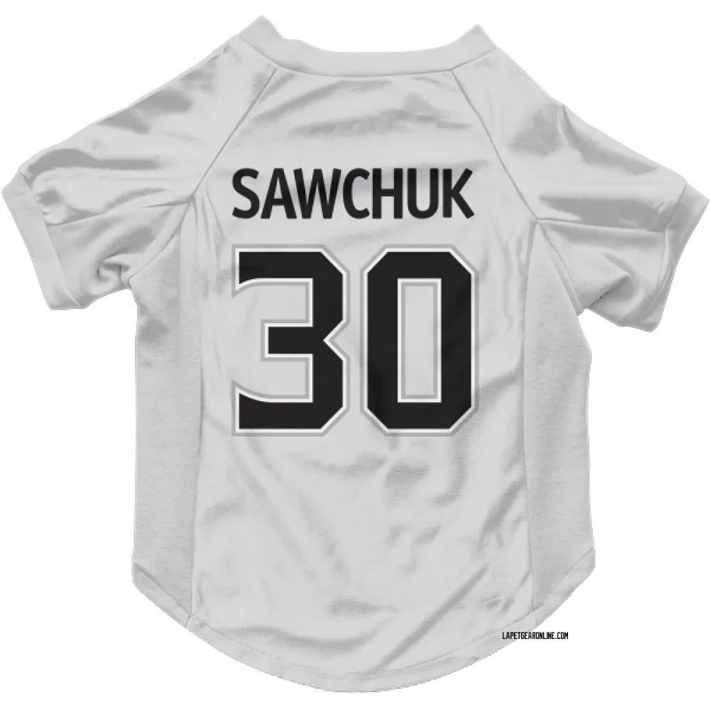 Los Angeles Kings Terry Sawchuk White Pet Jersey for Dog & Cat