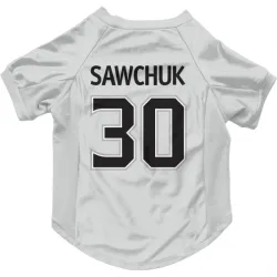 Los Angeles Kings Terry Sawchuk White Pet Jersey for Dog & Cat