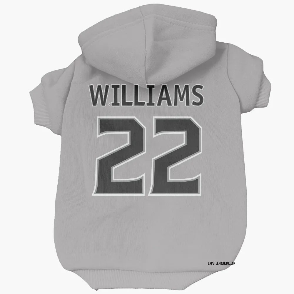 Los Angeles Kings Tiger Williams Gray Pet Hoodie for Dog & Cat