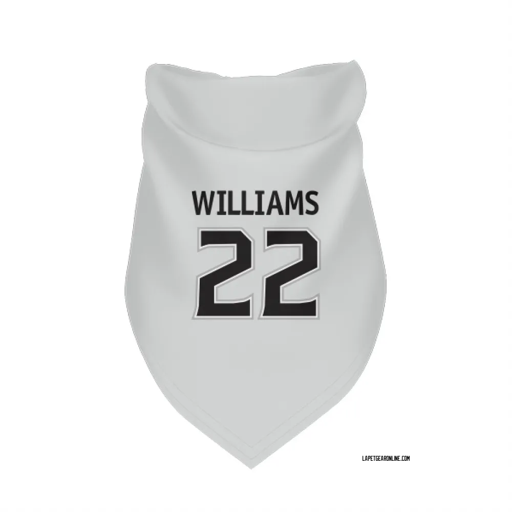 Los Angeles Kings Tiger Williams White Pet Bandana for Dog & Cat
