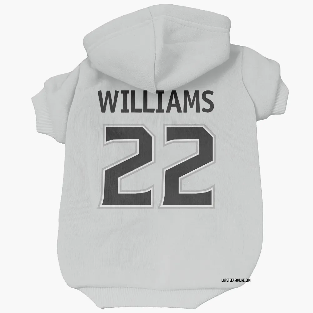 Los Angeles Kings Tiger Williams White Pet Hoodie for Dog & Cat