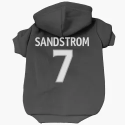 Los Angeles Kings Tomas Sandstrom Black Pet Hoodie for Dog & Cat