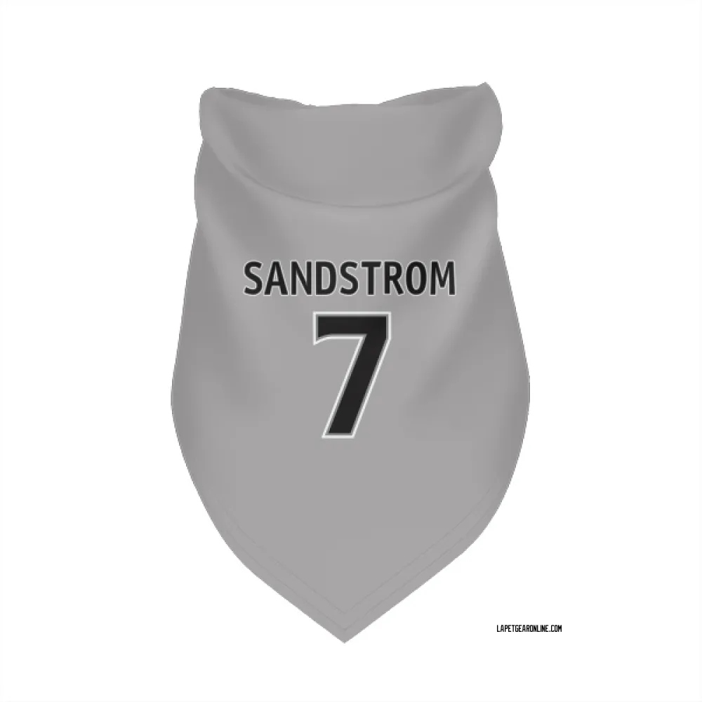 Los Angeles Kings Tomas Sandstrom Gray Pet Bandana for Dog & Cat