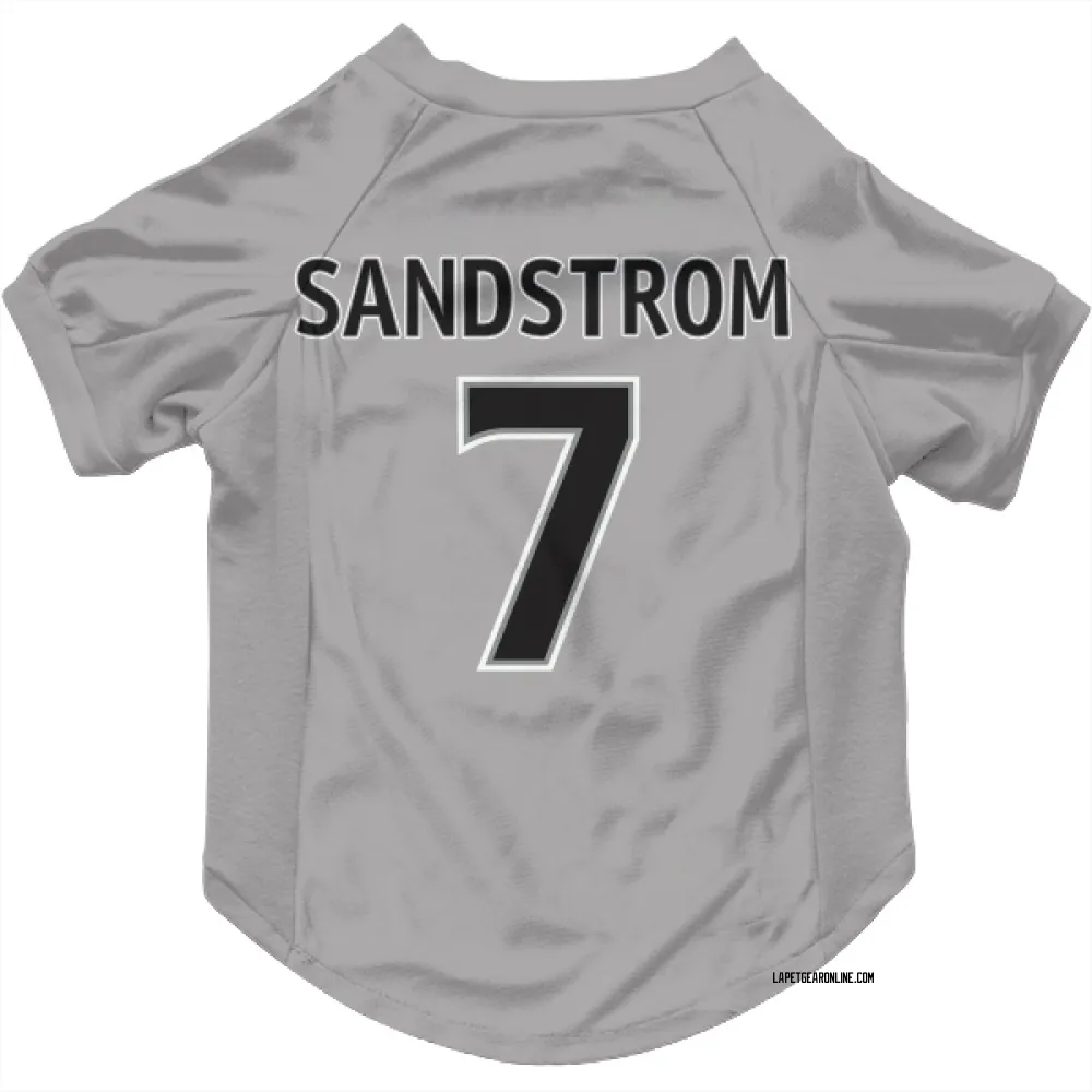 Los Angeles Kings Tomas Sandstrom Gray Pet Jersey for Dog & Cat