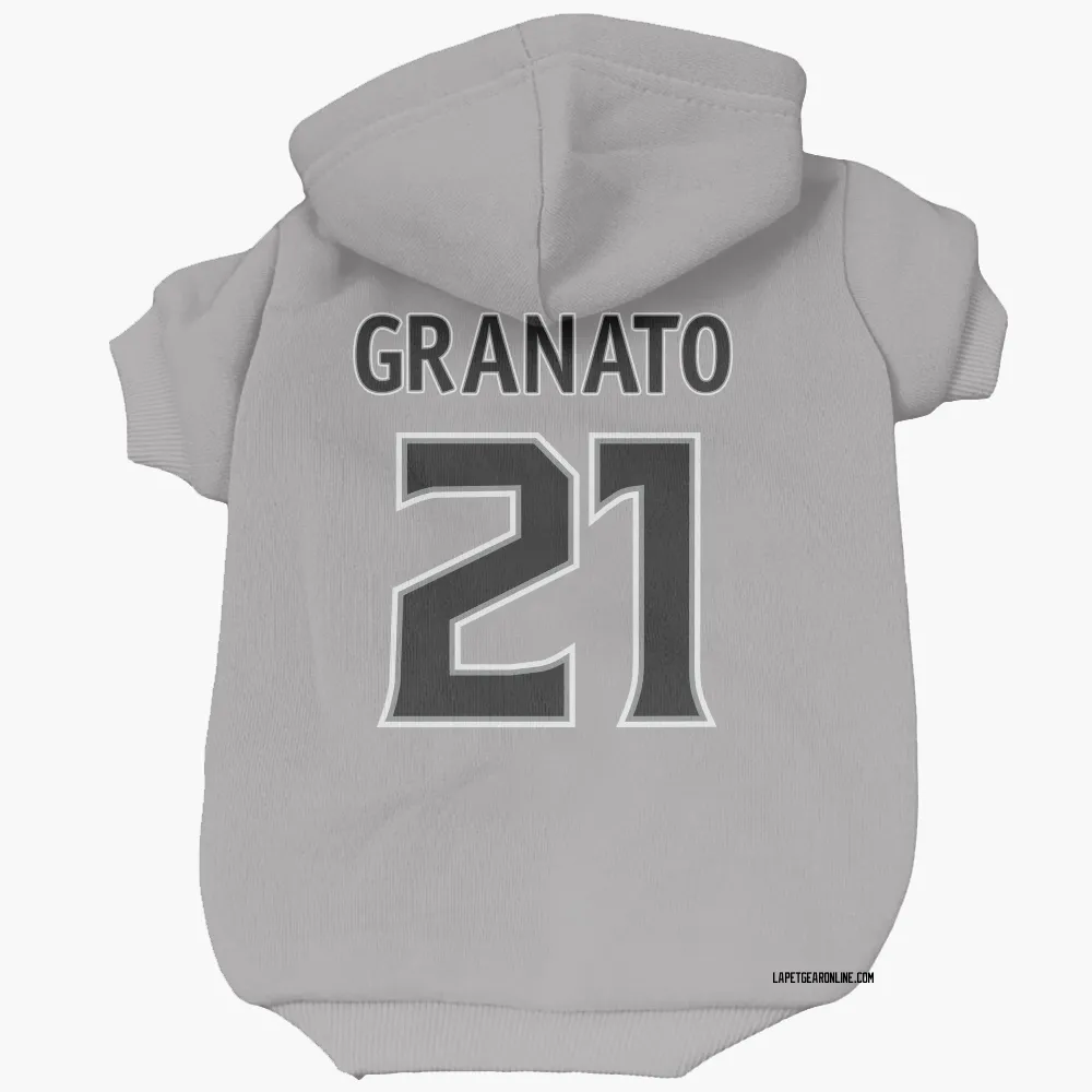 Los Angeles Kings Tony Granato Gray Pet Hoodie for Dog & Cat