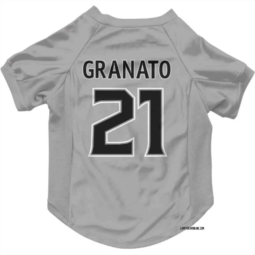 Los Angeles Kings Tony Granato Gray Pet Jersey for Dog & Cat