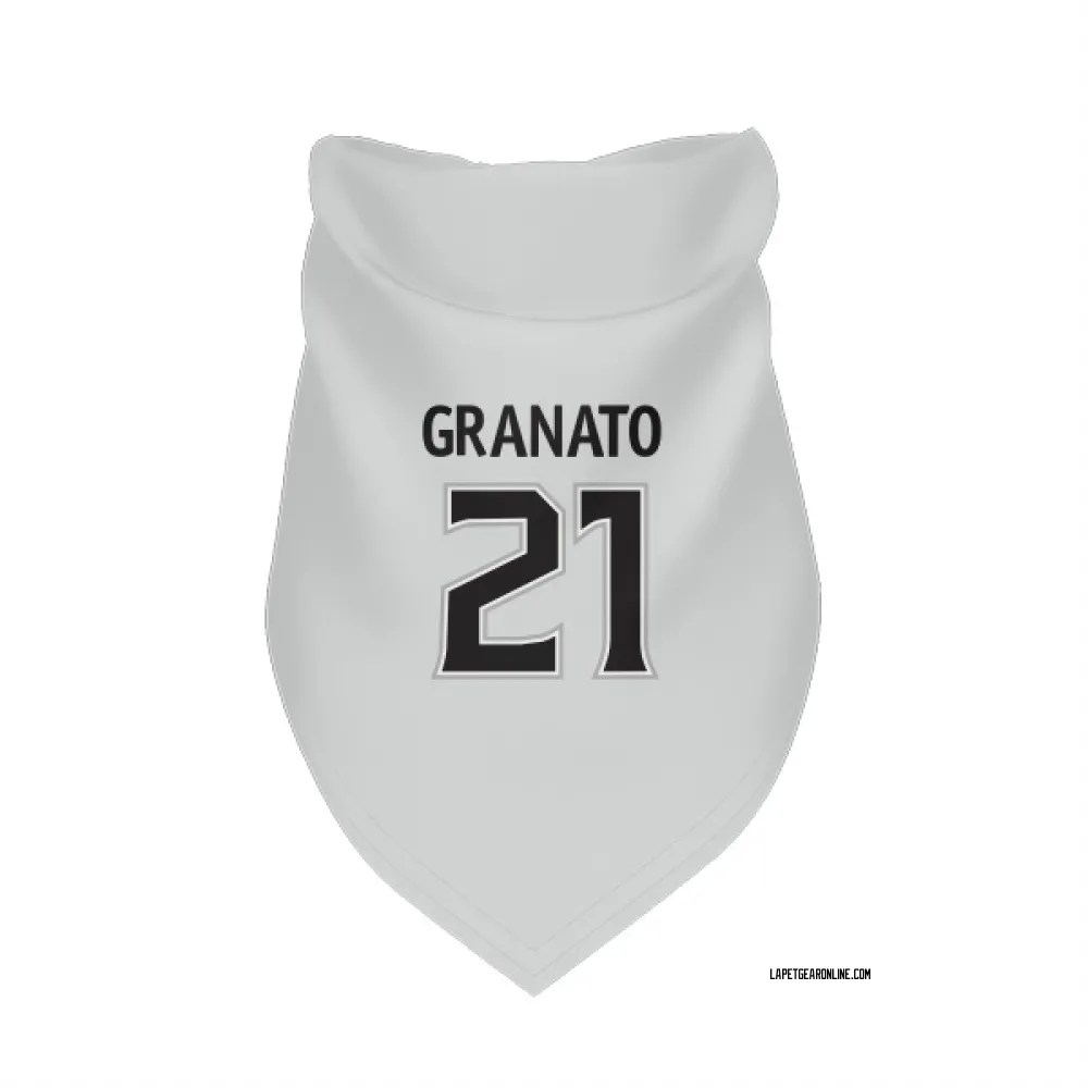 Los Angeles Kings Tony Granato White Pet Bandana for Dog & Cat