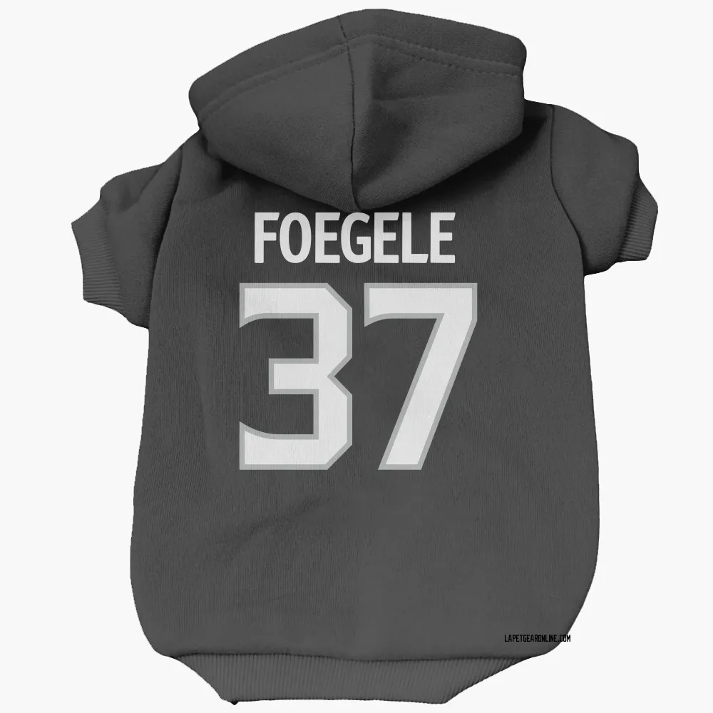 Los Angeles Kings Warren Foegele Black Pet Hoodie for Dog & Cat