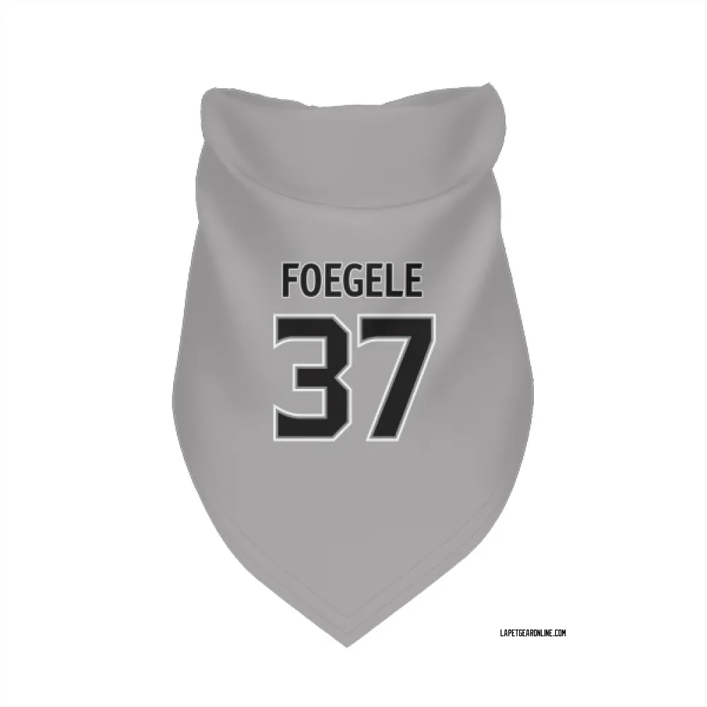 Los Angeles Kings Warren Foegele Gray Pet Bandana for Dog & Cat
