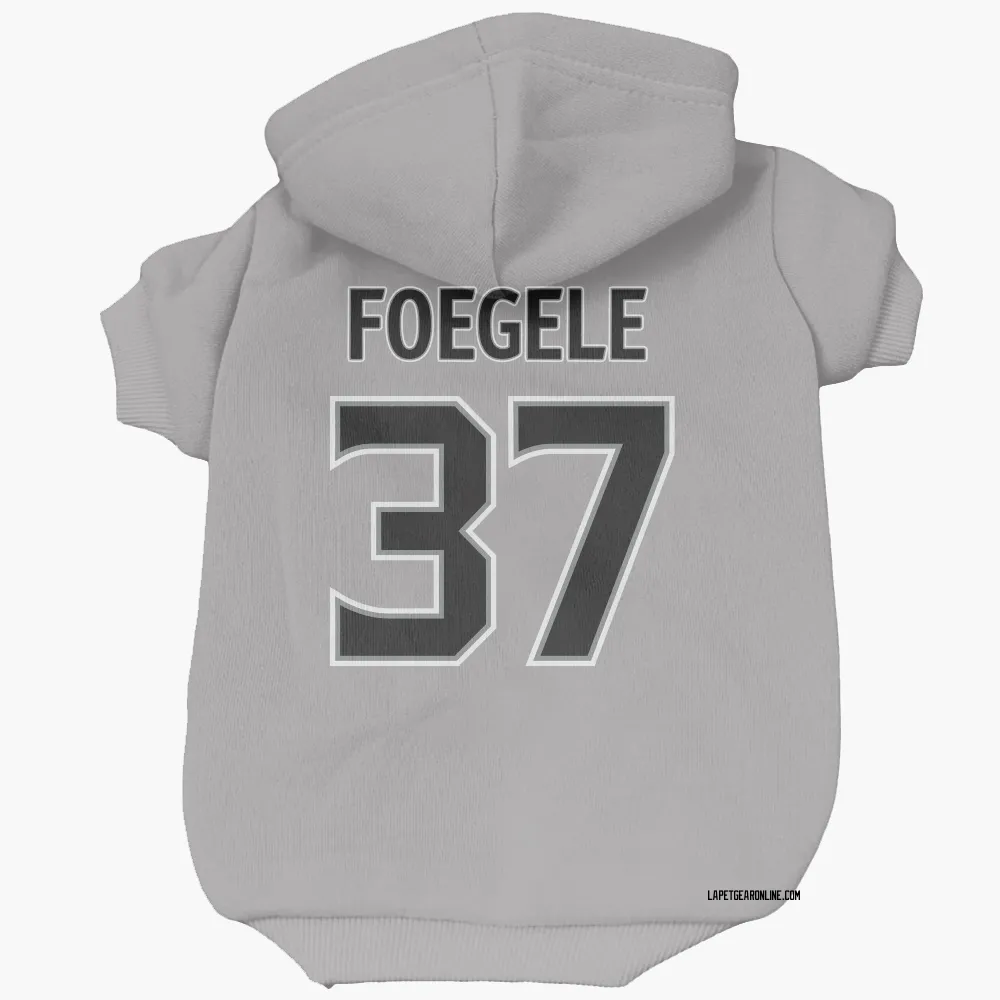 Los Angeles Kings Warren Foegele Gray Pet Hoodie for Dog & Cat