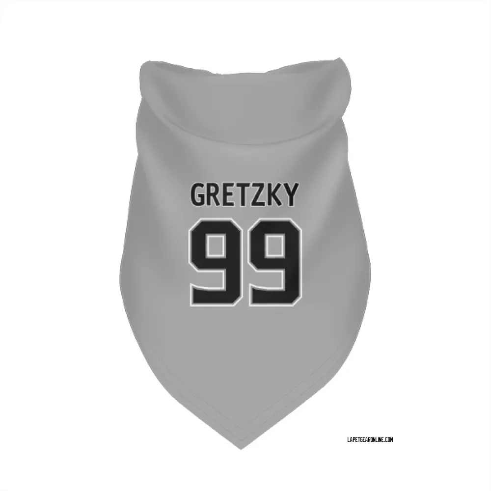 Los Angeles Kings Wayne Gretzky Gray Pet Bandana for Dog & Cat
