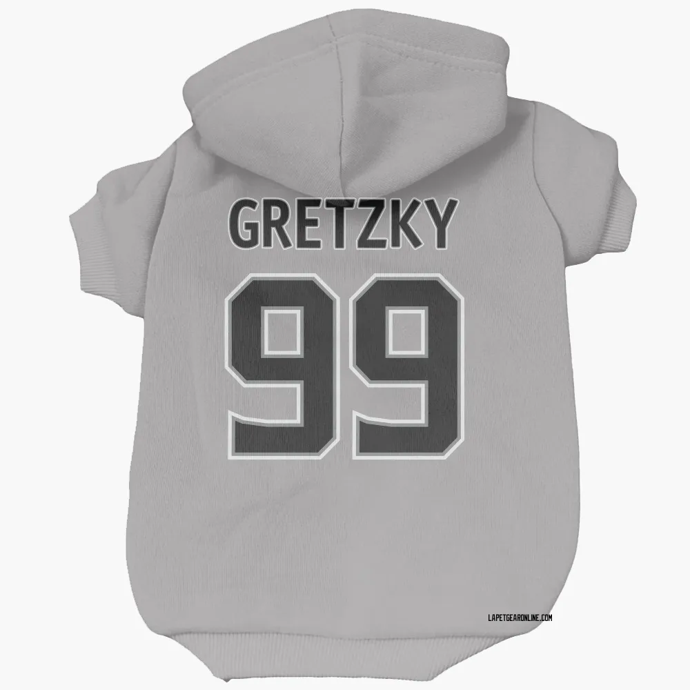 Los Angeles Kings Wayne Gretzky Gray Pet Hoodie for Dog & Cat