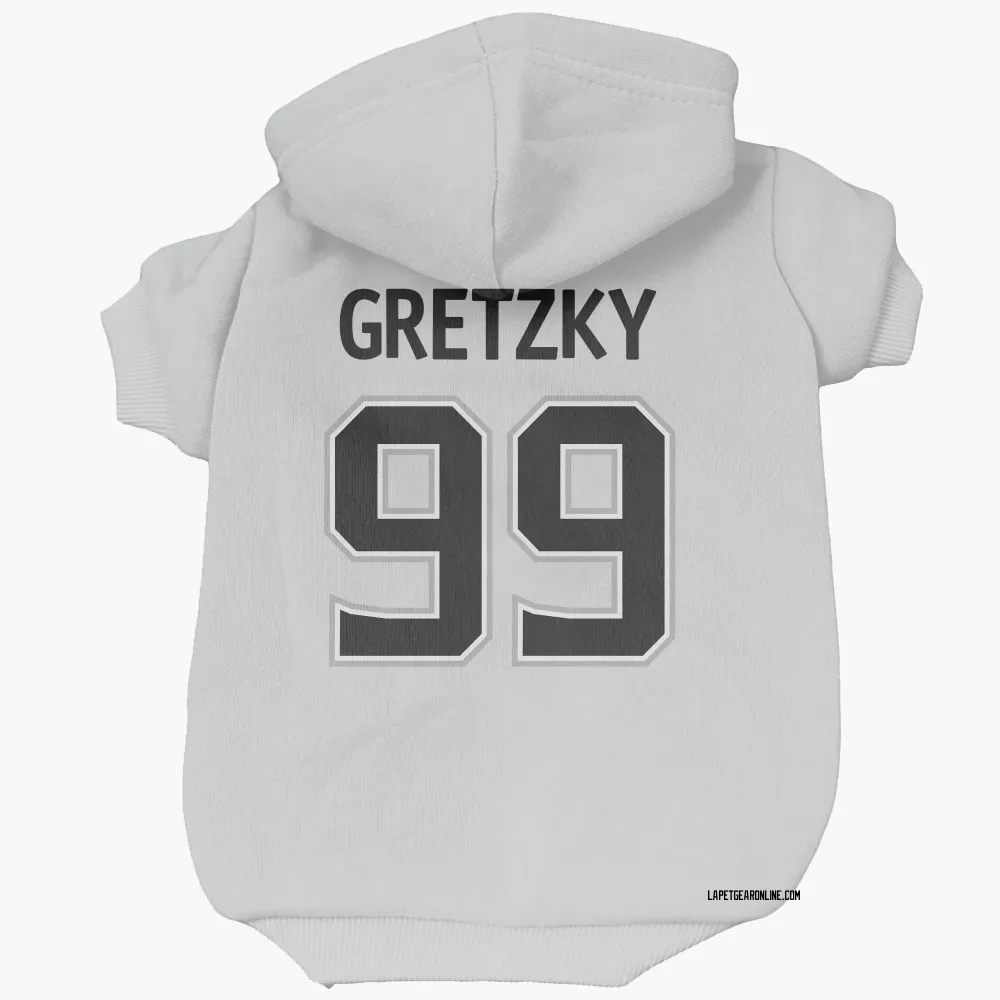 Los Angeles Kings Wayne Gretzky White Pet Hoodie for Dog & Cat