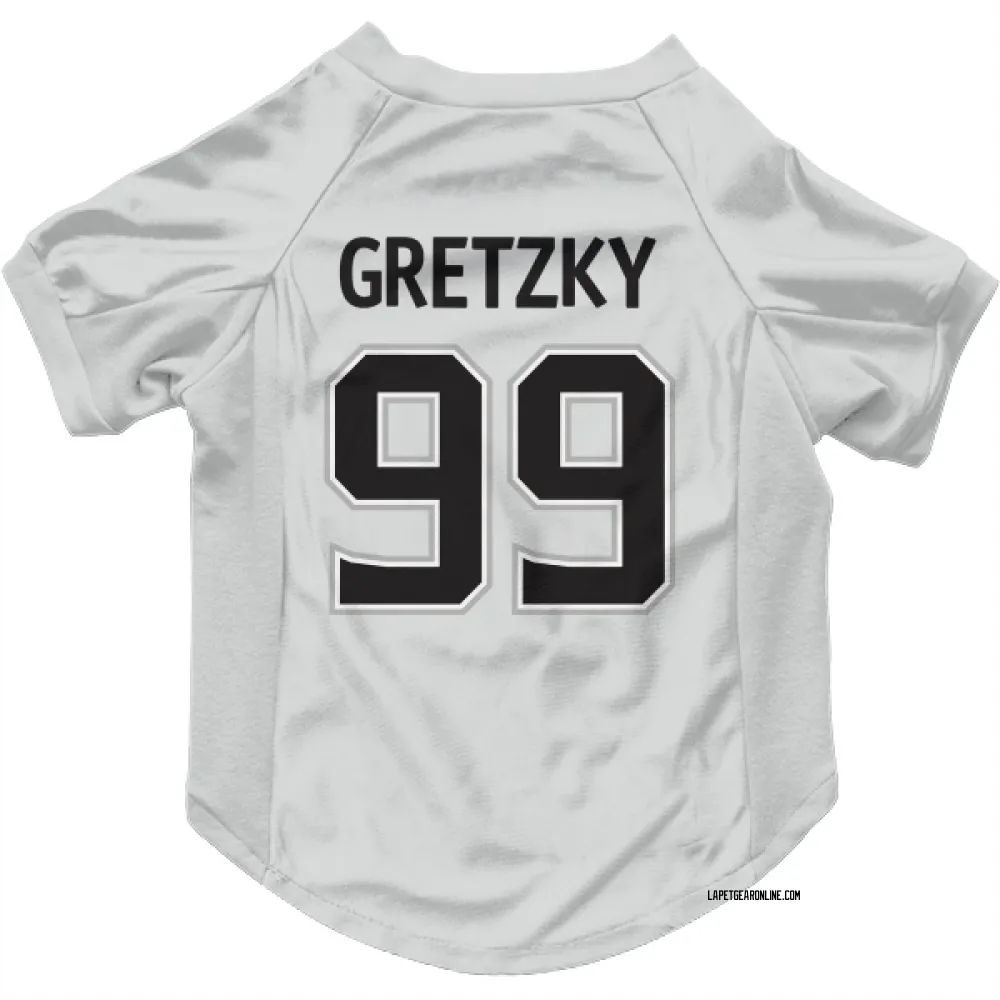 Los Angeles Kings Wayne Gretzky White Pet Jersey for Dog & Cat
